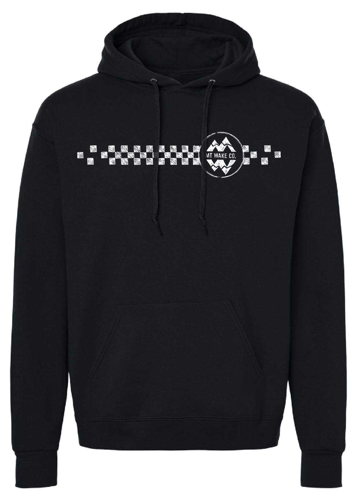 Montana Wake Floating Checkers Hoodie - Black