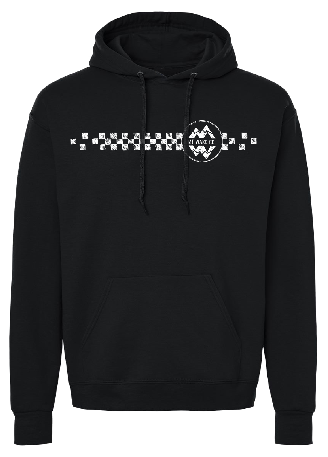 Montana Wake Floating Checkers Hoodie - Black