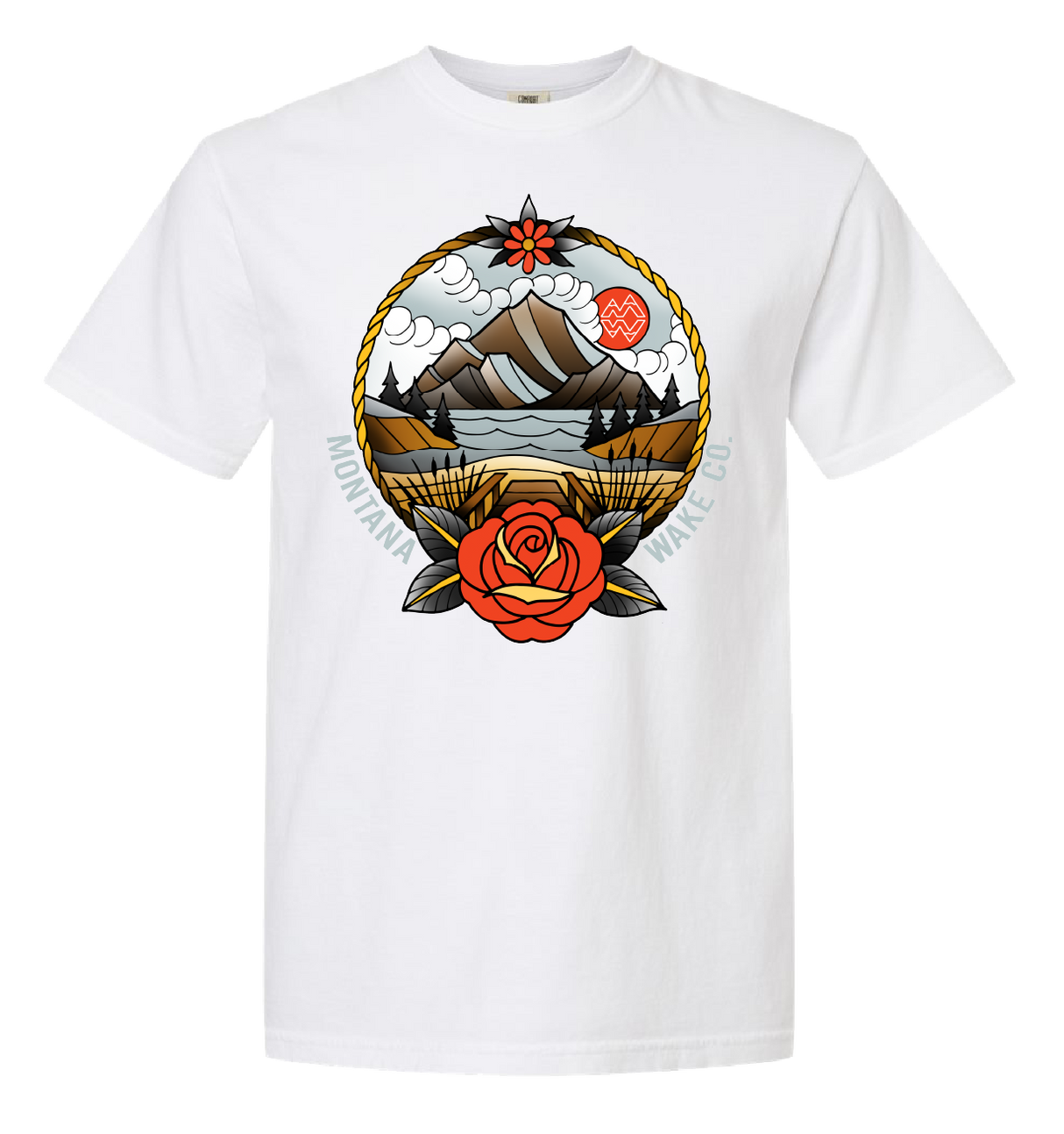 Montana Wake Dock View Tee - White