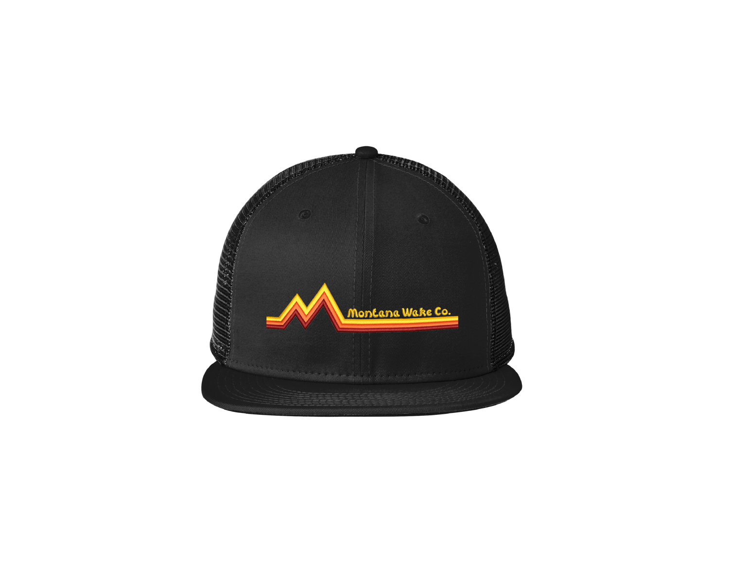 Montana Wake Mline Snapback Trucker Cap - Black