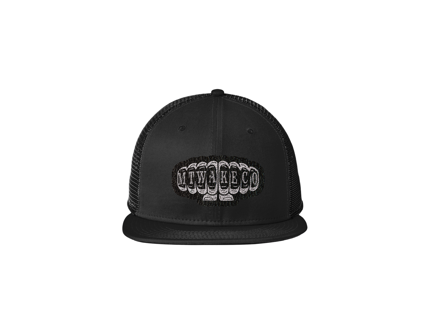 Montana Wake Knuckles Snapback Trucker Cap - Black