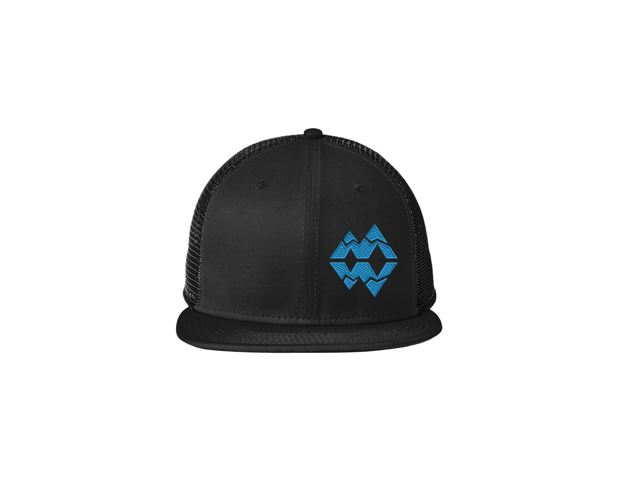 Montana Wake Puff Snapback Trucker Cap - Black