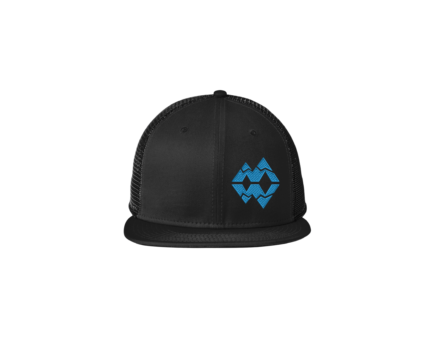 Montana Wake Puff Snapback Trucker Cap - Black