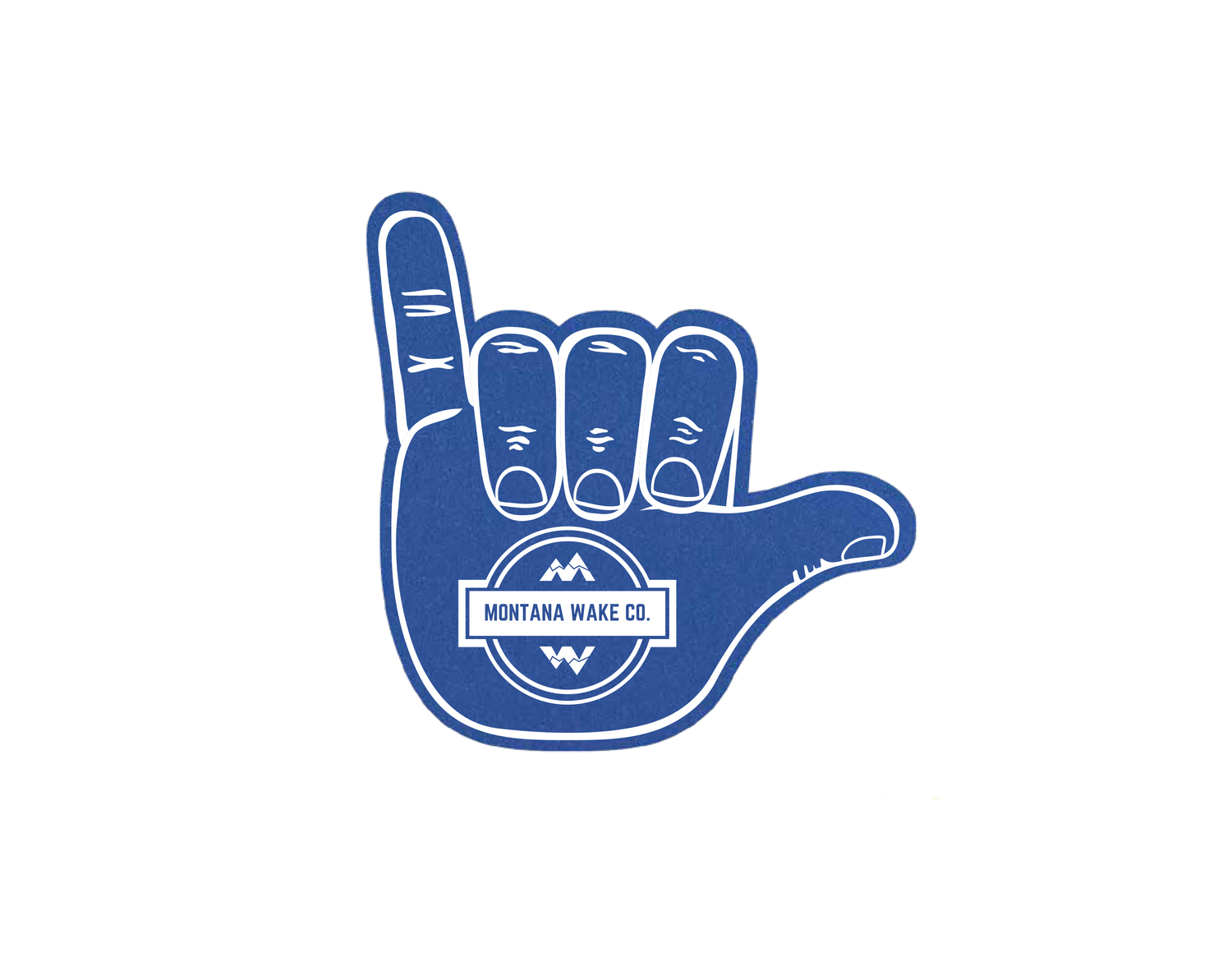 Montana Wake Foam Hang Loose Hand - Royal