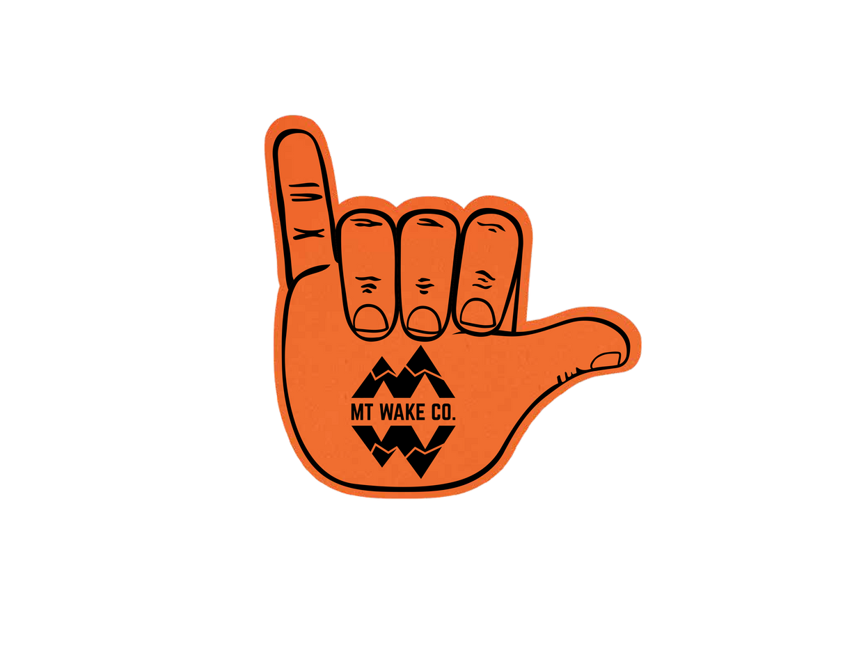 Montana Wake Foam Hang Loose Hand - Orange