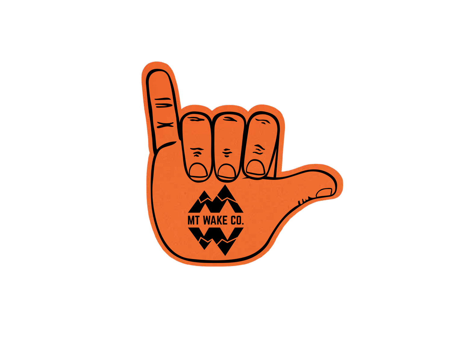 Montana Wake Foam Hang Loose Hand - Orange