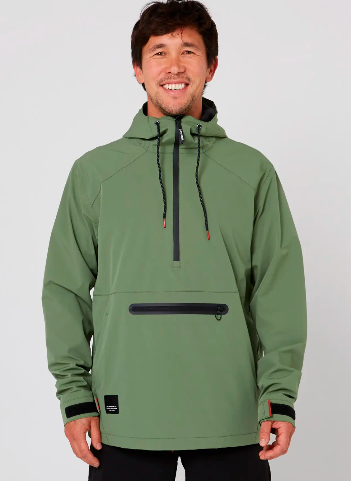Follow Outer Spray Anorak Jacket - Olive
