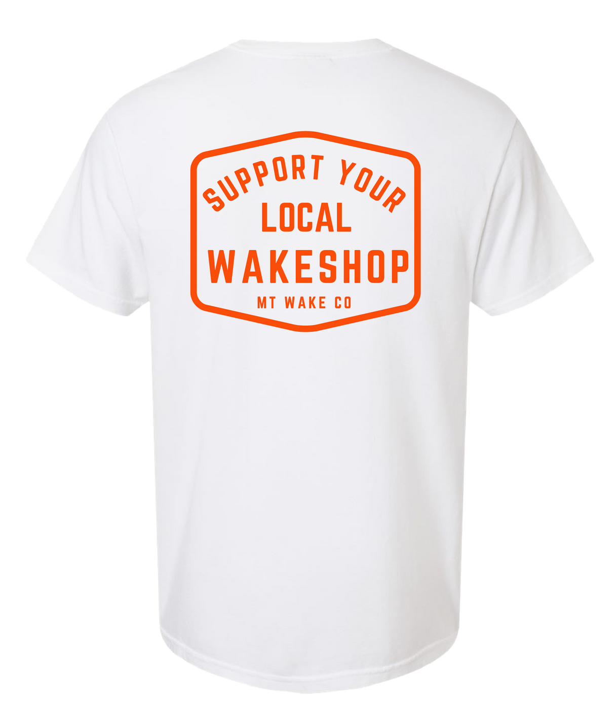 Montana Wake Support Your Local Tee - White