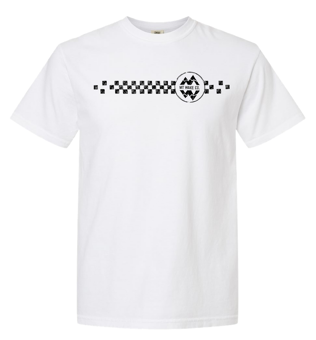 Montana Wake Floating Checkers Tee - White