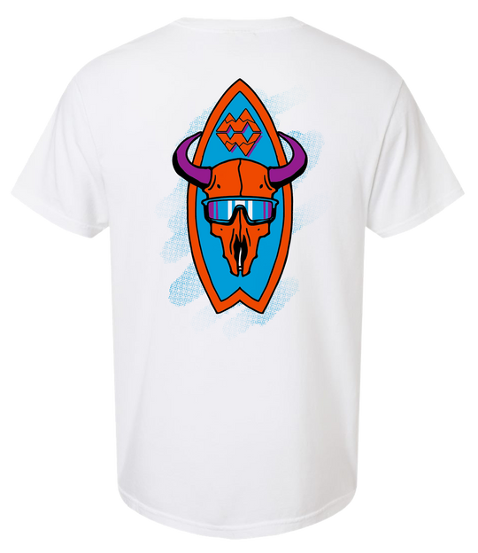 Montana Wake More Cow Bell Tee - White