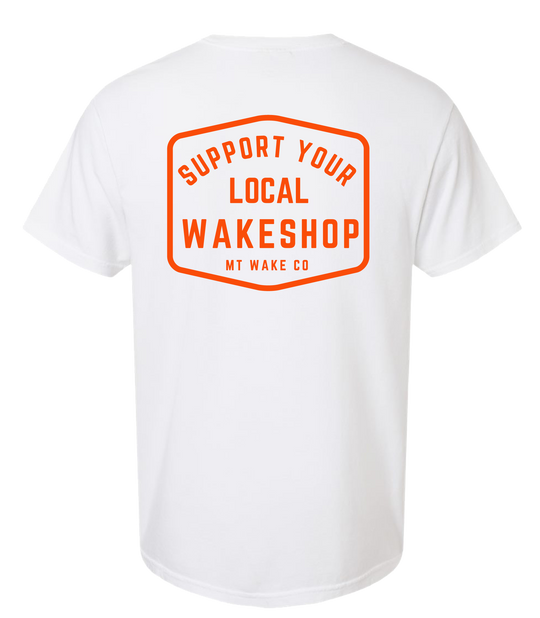 Montana Wake Support Your Local Tee - White