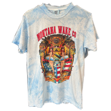 Bear Buns T-Shirt BLUE Tie-Dye